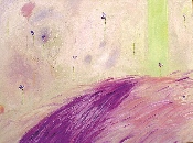Violettes - technique mixte - 160 x 132 cm - 2008 